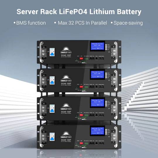 Server Rack LiFePO4 Lithium Battery - BMS function