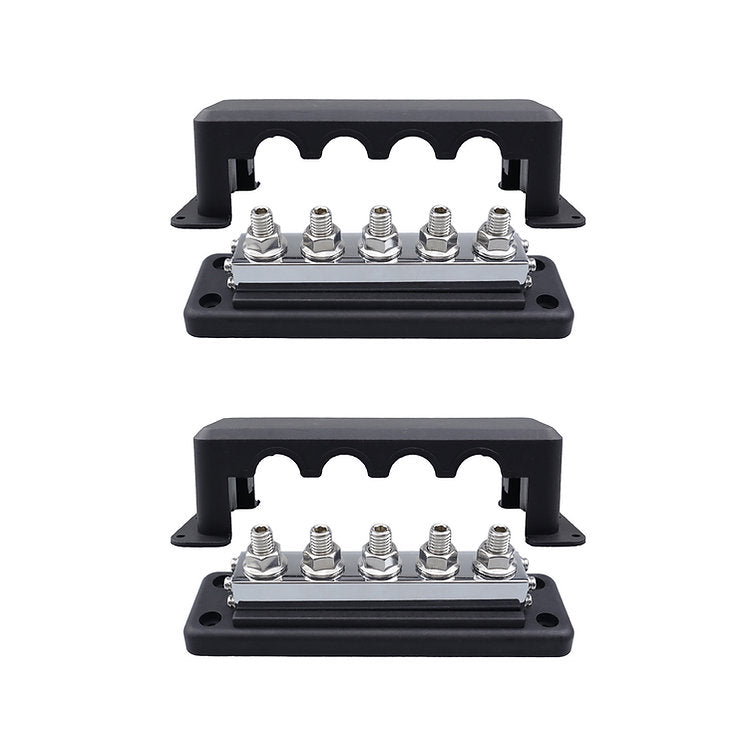 RUiXU Busbar Pair | 3/8" (M10) Terminal Studs | 600A