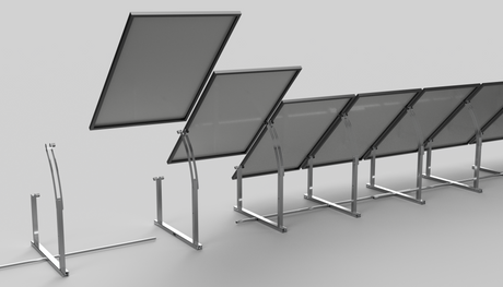 How IntegraRack IR-45ASA Solar Panel Ground Mounts work