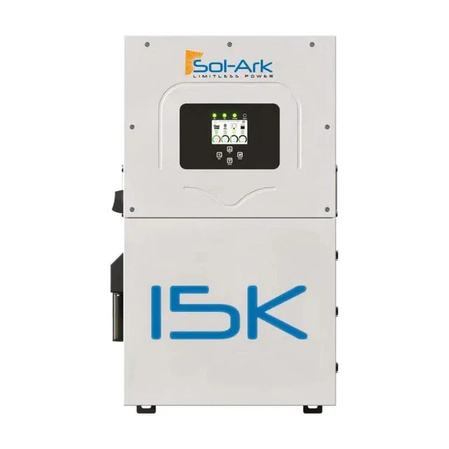 Sol-Ark 15kW Hybrid Inverter | All-In-One Solar Inverter | 19500W PV Input | 15000W Output | 48V 120/240V Split Phase | Sol-Ark 15K-2P