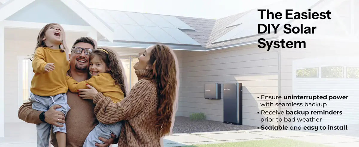 CanadianSolar DIY Solar System commercial featuring a happy family