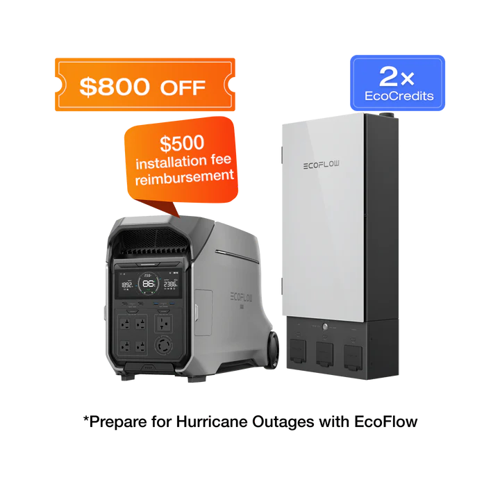 EcoFlow DELTA Pro 3 paired with Smart Home Panel 2 for whole-home backup integration.