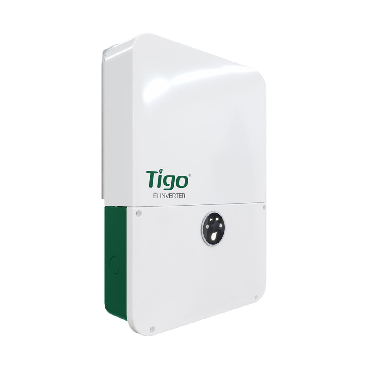 Tigo solar inverter on a white background