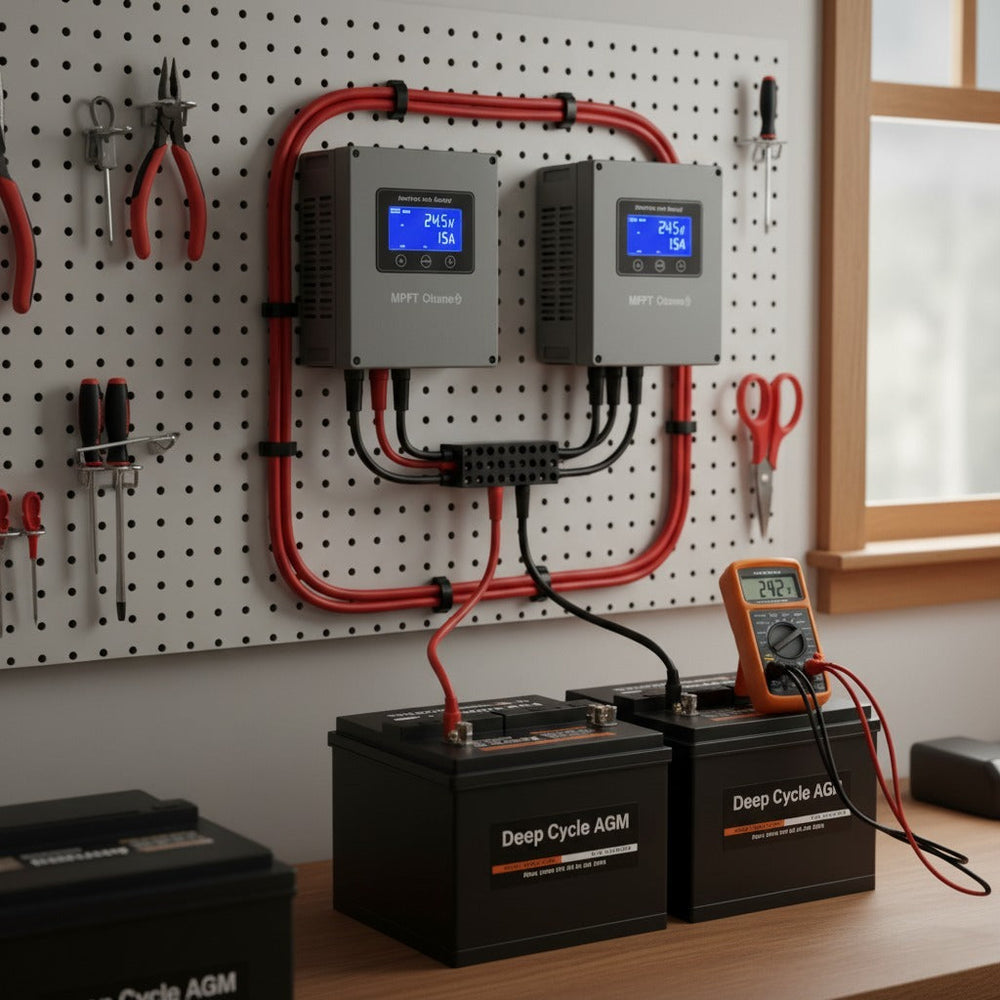 How to Connect Multiple Charge Controllers to One Battery Bank