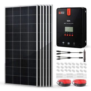 RICH Solar RV, Boat, or Off-Grid Kits | Includes Solar Panels, Charge Controller, and More