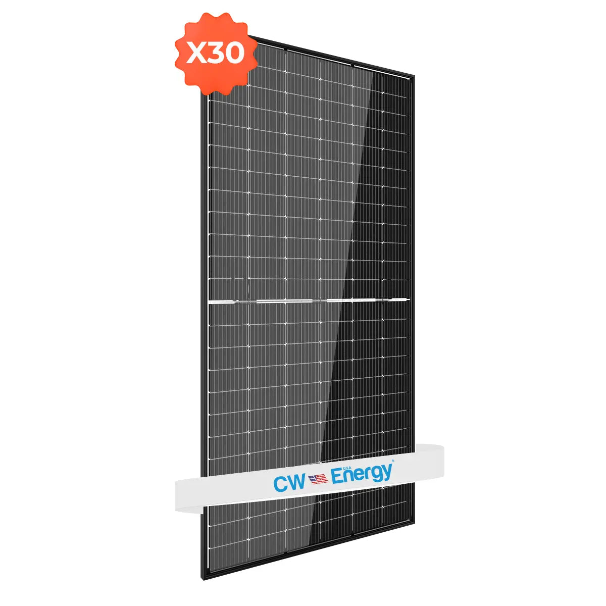 CW Energy 16.35kW Pallet - 545W Bifacial Solar Panels | Up to 710W Bifacial Gain| CWT545-144PMB10 | Full Pallet (30) (Black)