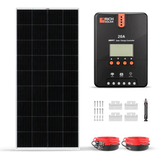 RICH Solar RV, Boat, or Off-Grid Kits | Includes Solar Panels, Charge Controller, and More