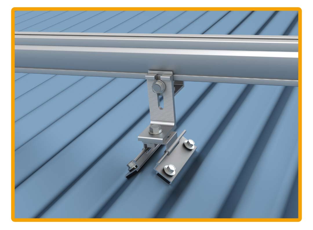 Mounting Rail Less Sunmodo MRB | Metal Roof Mounting Attachment (Rail-Less System)