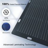 WindyNation 100W 12V Flexible Monocrystalline Solar Panel