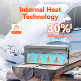 Rich Solar ALPHA 2 PRO | 12V 200Ah LiFePO4 Battery |  Off-Grid, RVs, Boats | 7,000 Lifetime Cycles | 10-Year Warranty | UL1973 Certified | Internal Heating + Bluetooth Monitoring