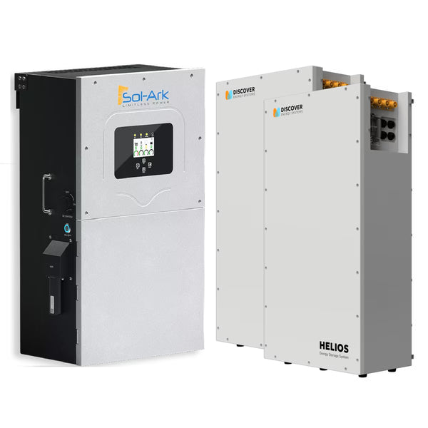 Sol-Ark 15K-2P + (2) Discover Helios 16kWh Batteries | 32kWh Whole-Hom
