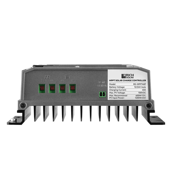 Rich Solar 40 Amp 12V/24V MPPT Solar Controller for RVs, Trailers, Campers, Vans, Boats, Off-Grid