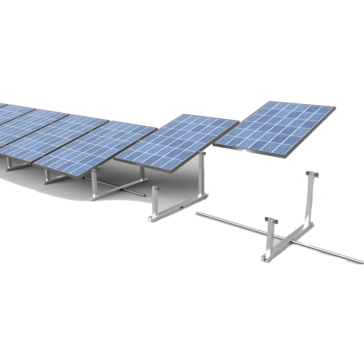IntegraRack IR-30 Solar Panel Ground Mount | 30 Degree Angle | Aircraft Grade Aluminum