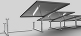 IntegraRack IR-15 Solar Panel Ground Mount | 15 Degree Angle | Aircraft Grade Aluminum