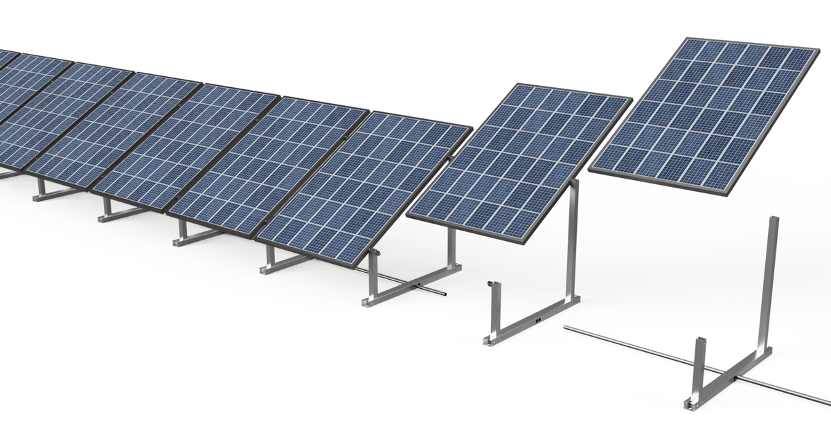 IntegraRack IR-30 Solar Ground Mount | 30° Angle Aluminum