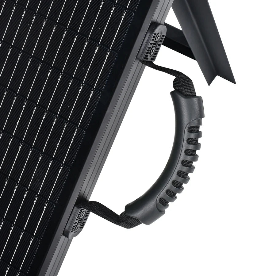 MEGA 100 Portable Briefcase Solar Panel | 12v 100 Watt Portable Solar Panel | High Efficiency | Compatible w/ EcoFlow, Bluetti, Hysolis, & More