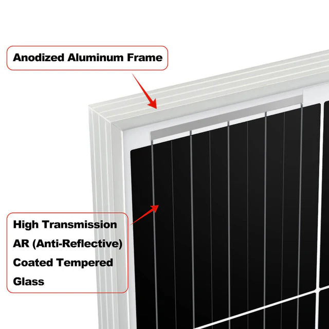 Rich solar MEGA 200 | 200 Watt Solar Panel | 12V Off-Grid Solar Panel for RVs Cabins, Boats | 25-Year Output Warranty